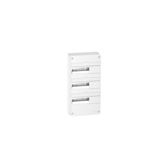 Coffret Électrique 3 Rangées Et 39 Modules Schneider - Blanc