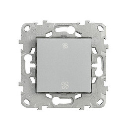 Interrupteur Va-et-vient Vmc 10a Connexion Rapide Aluminium Unica