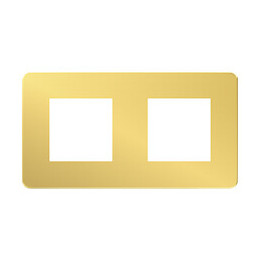Plaque De Finition 2 Postes Doré Unica