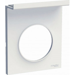 Plaque De Finition 1 Poste Avec Support Téléphone Mobile Blanc Odace