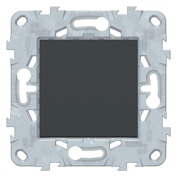 Bouton Poussoir 10a Connexion Rapide Anthracite Unica