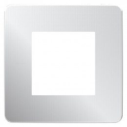 Plaque De Finition 1 Poste Aluminium Avec Liseré Unica