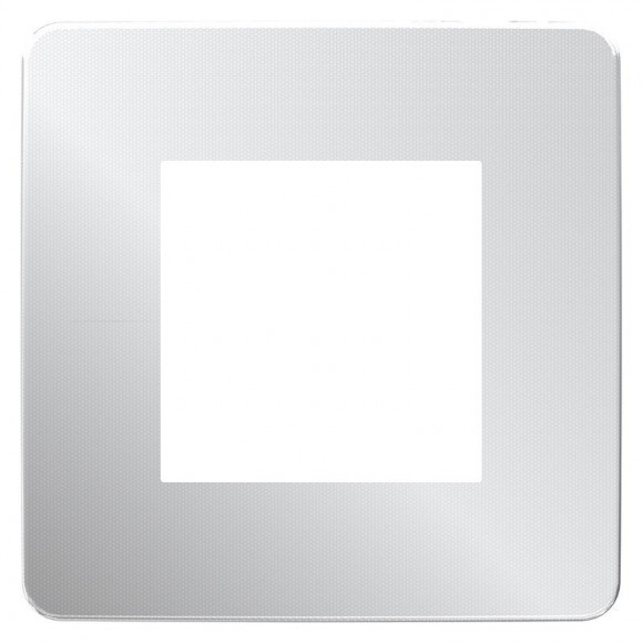 Plaque De Finition 1 Poste Aluminium Avec Liseré Unica