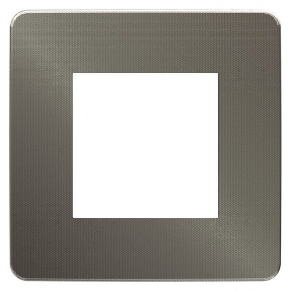 Plaque De Finition 1 Poste Aluminium Avec Liseré Unica