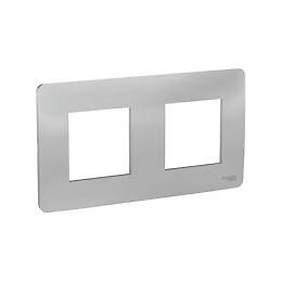 Plaque De Finition 2 Postes Anthracite Unica