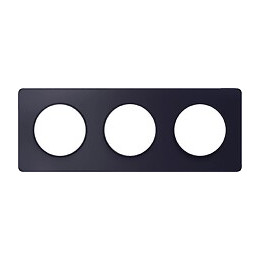 Plaque De Finition 3 Postes Horizontal/vertical 71mm Anthracite Odace