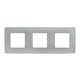 Plaque De Finition 3 Postes Aluminium Unica