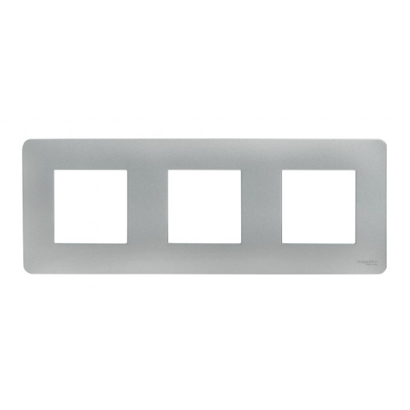 Plaque De Finition 3 Postes Aluminium Unica