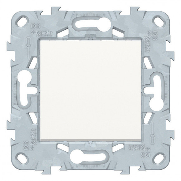 Bouton Poussoir 10a Connexion Rapide Blanc Unica