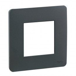 Plaque De Finition 1 Poste Anthracite Unica