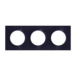 Plaque De Finition 3 Postes Anthracite Odace