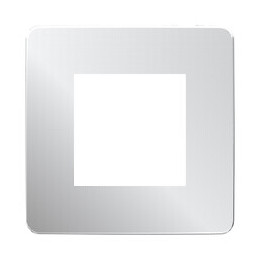 Plaque De Finition 1 Poste Aluminium Avec Liseré Unica