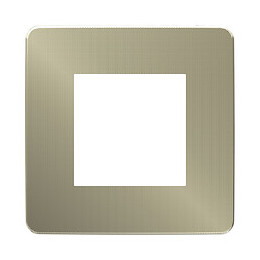 Plaque De Finition 1 Poste Bronze Avec Liseré Unica