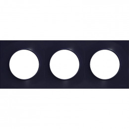 Plaque De Finition 3 Postes Anthracite Odace