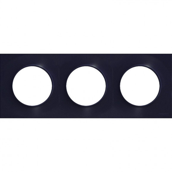 Plaque De Finition 3 Postes Anthracite Odace