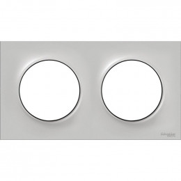 Plaque De Finition 2 Postes Entraxe 71mm Sable Odace