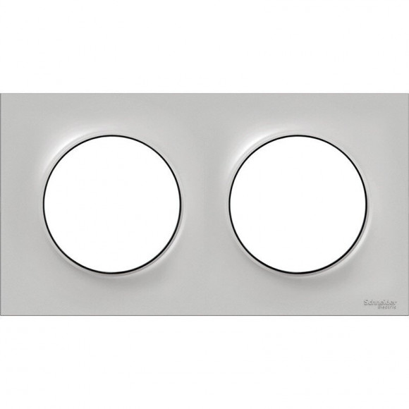 Plaque De Finition 2 Postes Entraxe 71mm Sable Odace