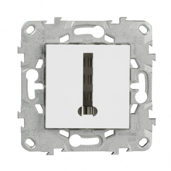 Prise Téléphone En T Simple Blanc Unica