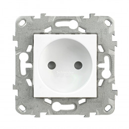 Prise Simple 2p Bornes À Vis 16a Blanc Unica