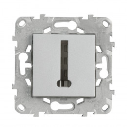 Prise Téléphone En T Simple Aluminium Unica