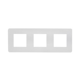 Plaque De Finition 3 Postes Blanc Unica