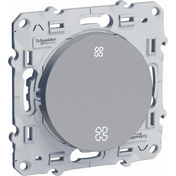 Interrupteur Commande Vmc Sans Position Arrêt À Vis Aluminium Odace