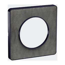 Plaque De Finition 1 Poste Ardoise Avec Liseré Anthracite Odace