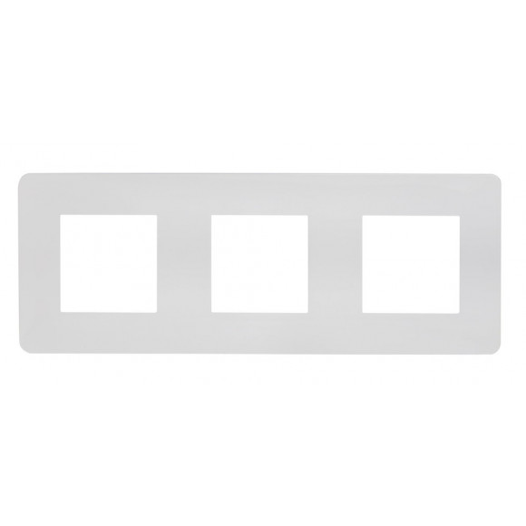 Plaque De Finition 3 Postes Blanc Unica