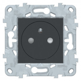 Prise Simple 2p+t Affleurante 16a Connexion Rapide Anthracite Unica
