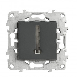 Prise Téléphone En T Simple Anthracite Unica