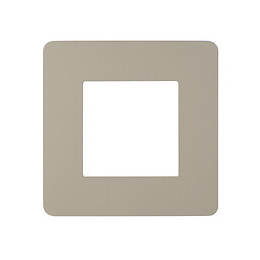 Plaque De Finition 1 Poste Taupe Unica