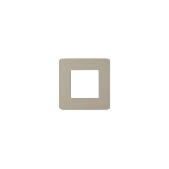 Plaque De Finition 1 Poste Taupe Unica