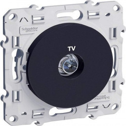 Prise Tv À Vis Anthracite Odace