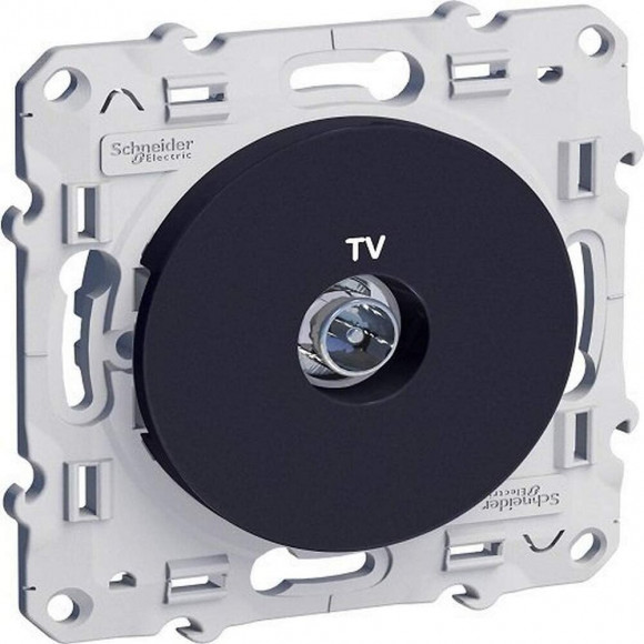 Prise Tv À Vis Anthracite Odace