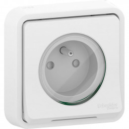 Prise De Courant Blanche Encastrée Étanche Mureva