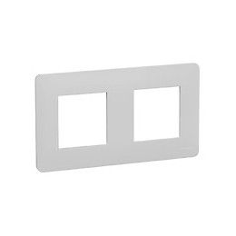 Plaque De Finition 2 Postes Blanc Unica