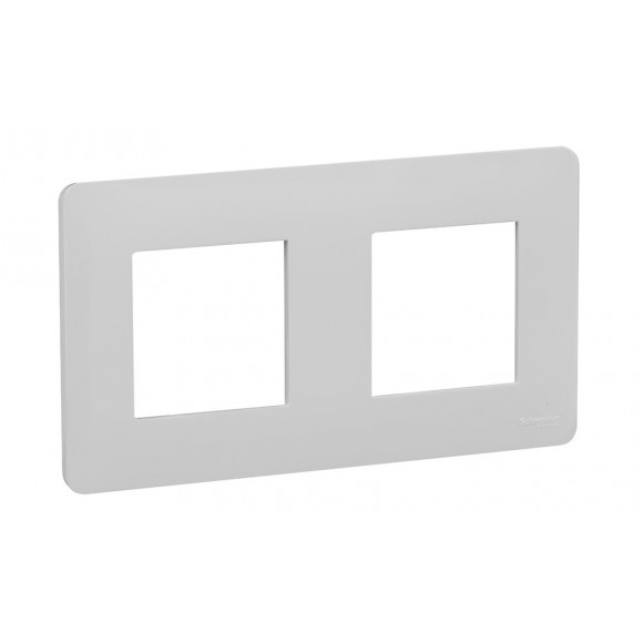 Plaque De Finition 2 Postes Blanc Unica