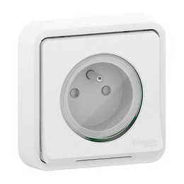 Prise De Courant Blanche Encastrée Étanche Mureva