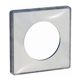 Plaque De Finition 1 Poste Blanc Transparent Odace