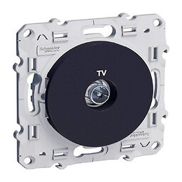 Prise Tv À Vis Anthracite Odace