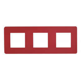 Plaque De Finition 3 Postes Rouge Cardinal Unica