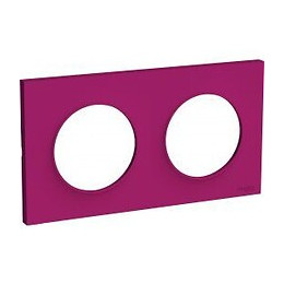 Plaque De Finition 2 Postes Entraxe 71mm Violine Odace