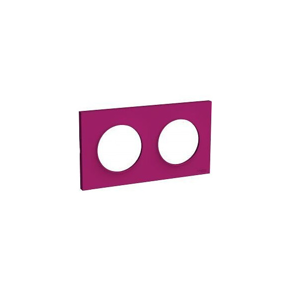 Plaque De Finition 2 Postes Entraxe 71mm Violine Odace