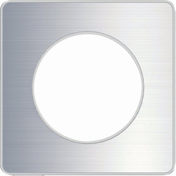 Plaque De Finition 1 Poste Aluminium Brossé Odace