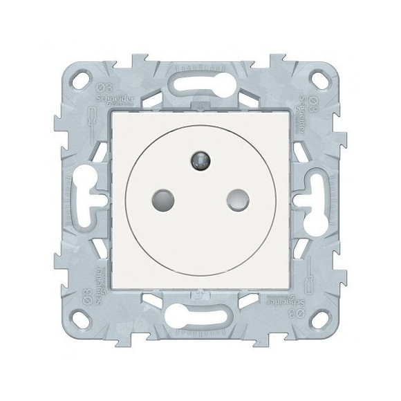 Prise Simple 2p+t Affleurante 16a Connexion Rapide Blanc Unica