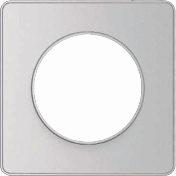 Plaque De Finition 1 Poste Aluminium Avec Liseré Odace