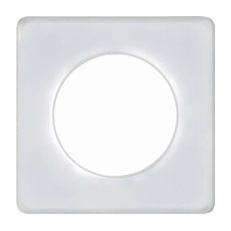 Plaque De Finition 1 Poste Transparent Odace