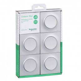 Lot De 5 Va Et Vient  (avec Plaque) Odace - Aluminium