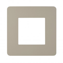 Plaque De Finition 1 Poste Taupe Unica