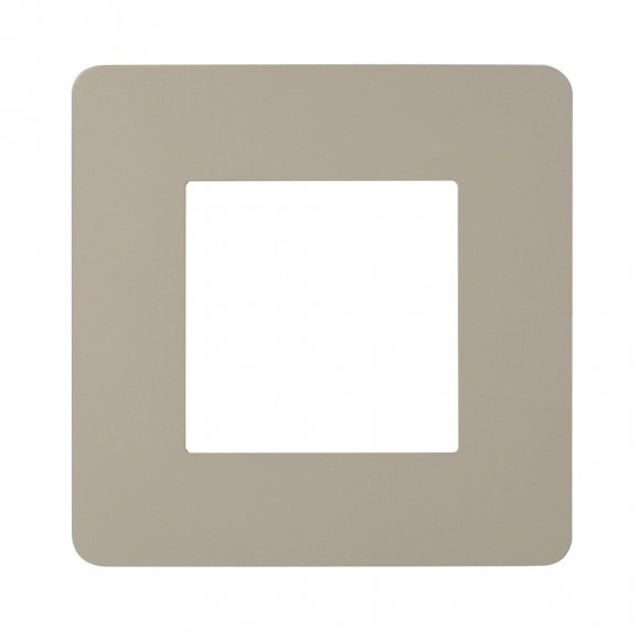 Plaque De Finition 1 Poste Taupe Unica